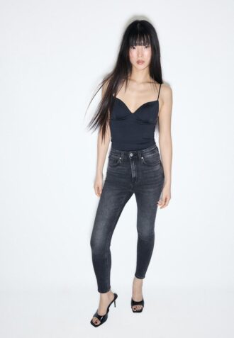 D09 Jeans skinny a vita altissima