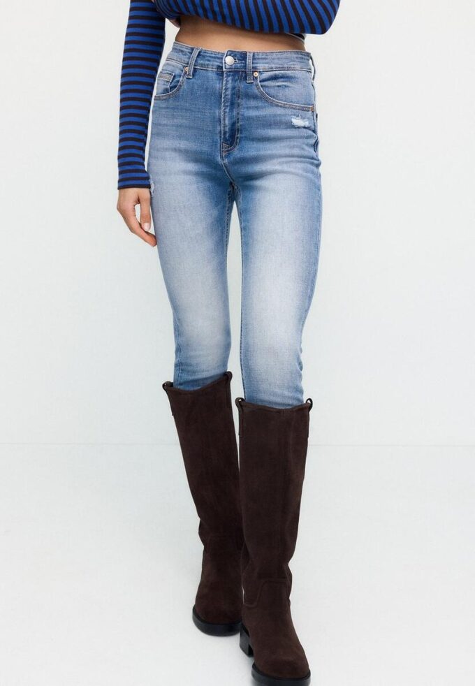 D09 Jeans skinny a vita altissima