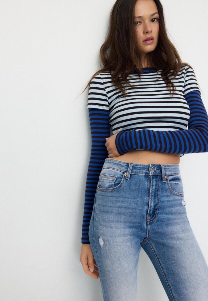 D09 Jeans skinny a vita altissima
