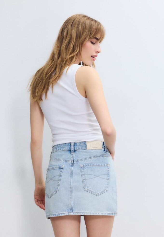D60 Minigonna in denim Basic