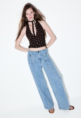 D77 Jeans minimalisti con tasche