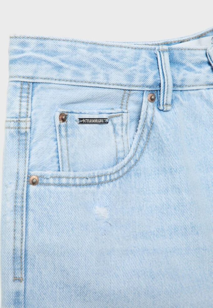 D93 Pantaloncini in denim a vita alta