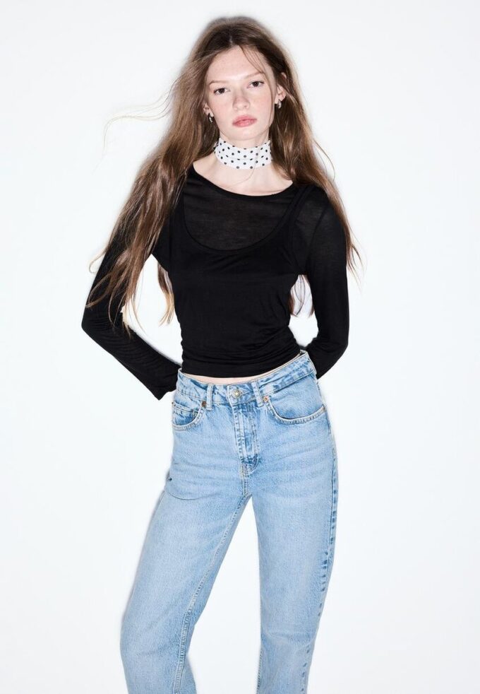 D98 Jeans a gamba dritta