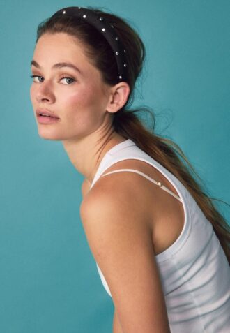 Fascia per capelli con borchie