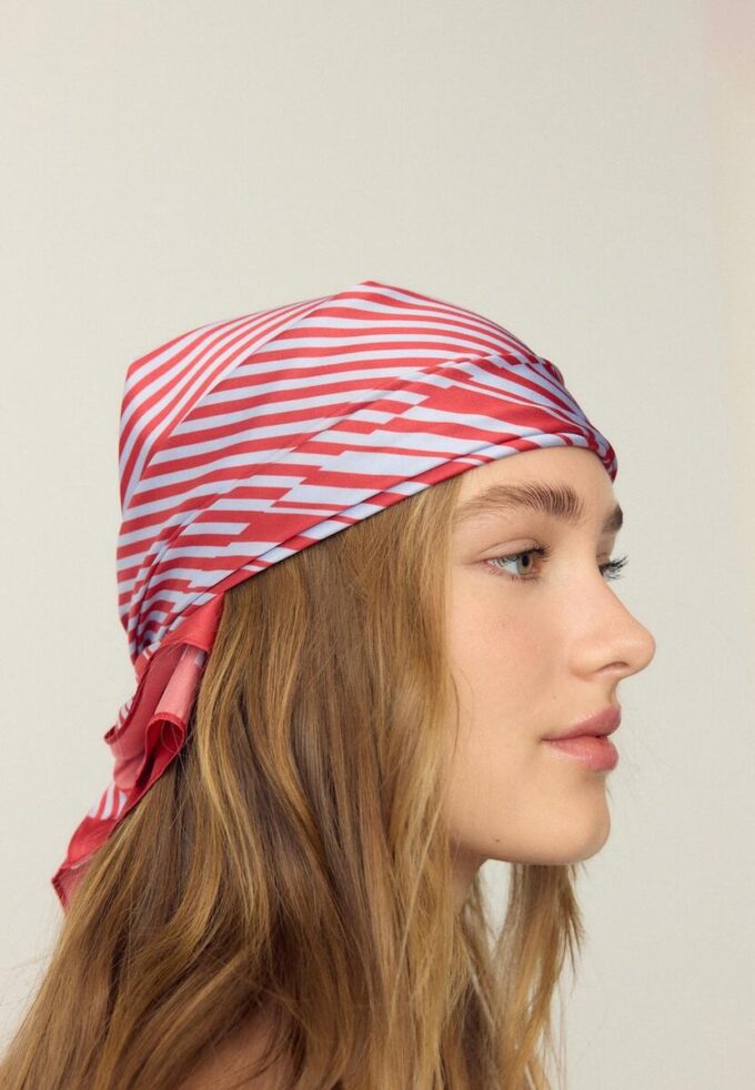 Fazzoletto combinato a righe