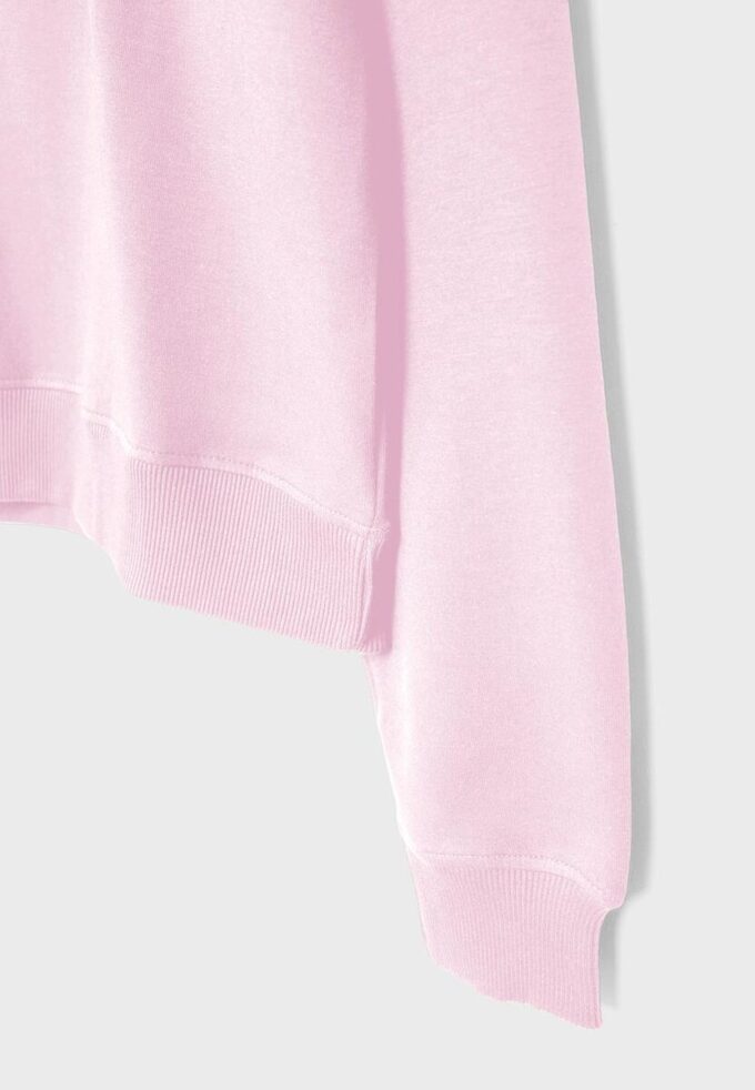 Felpa a collo alto con zip