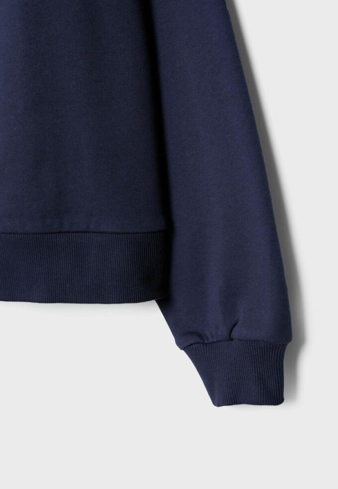 Felpa basic con spalle scoperte