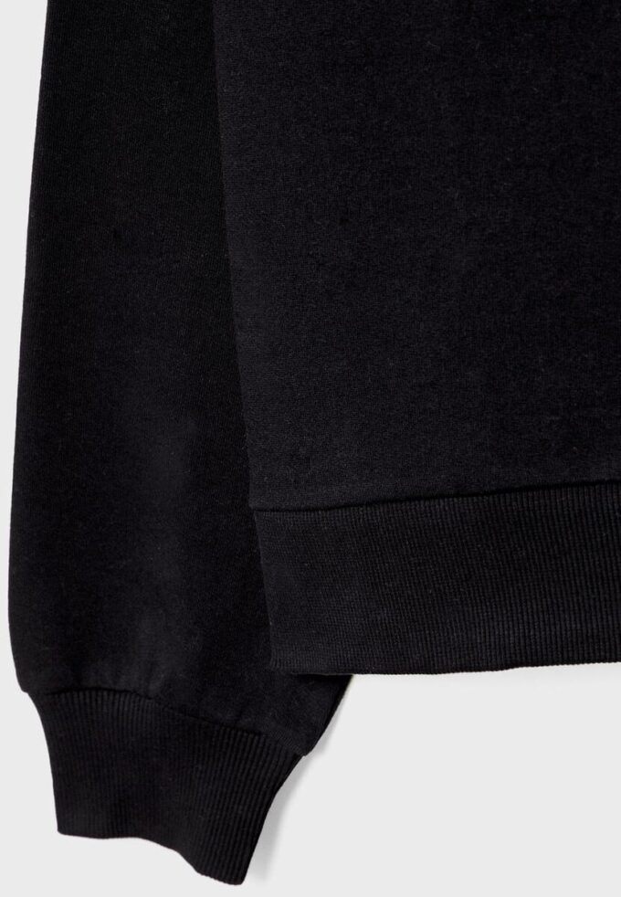 Felpa basic con spalle scoperte