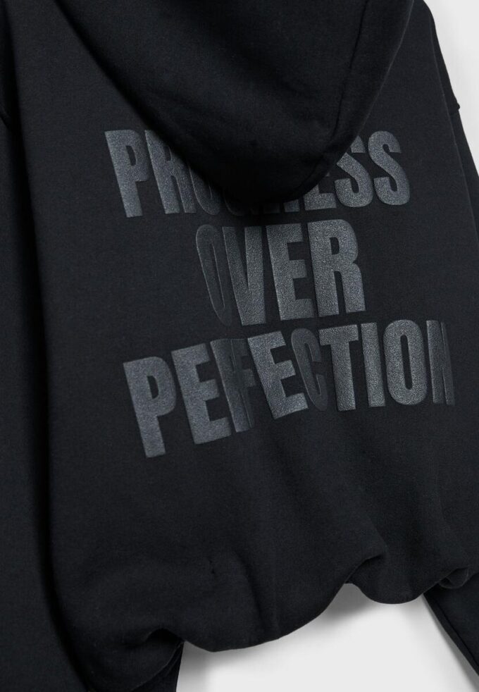 Felpa bomber con cappuccio stampata Felpa bomber con cappuccio stampata