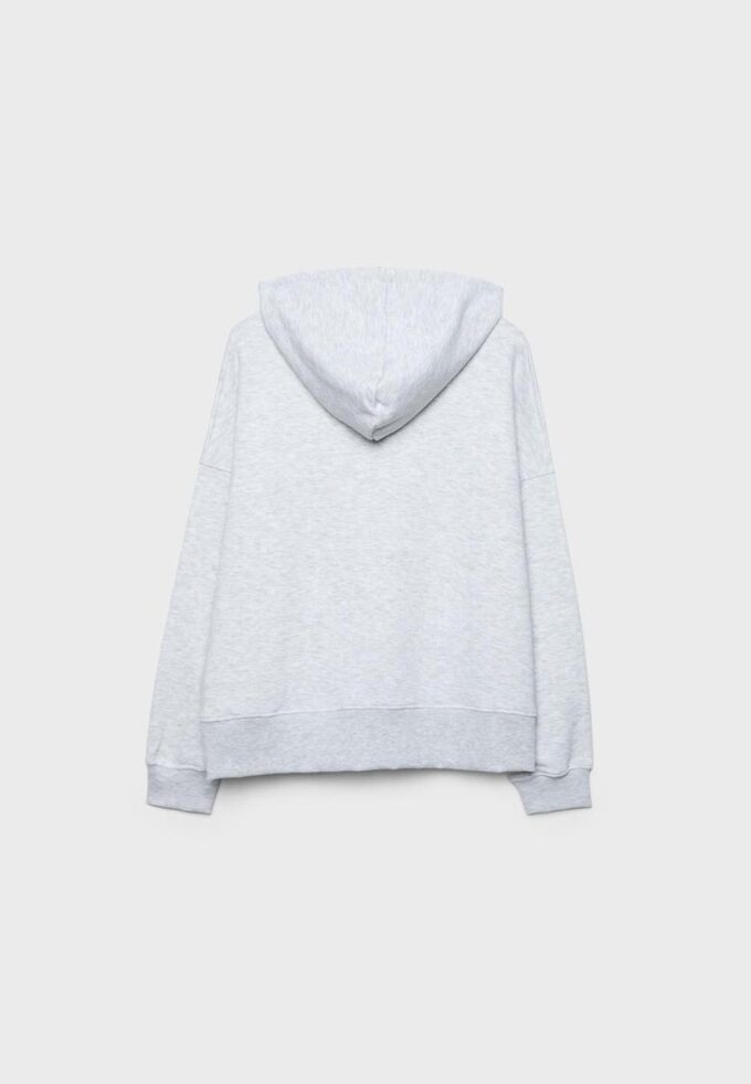 Felpa con cappuccio con strass Felpa con cappuccio con strass