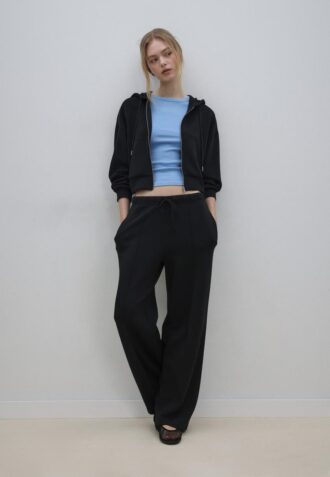 Felpa con zip morbida al tatto