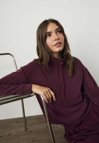 Felpa con zip Soft Touch