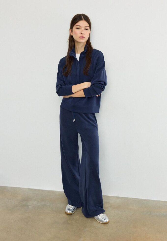 Felpa con zip Soft Touch