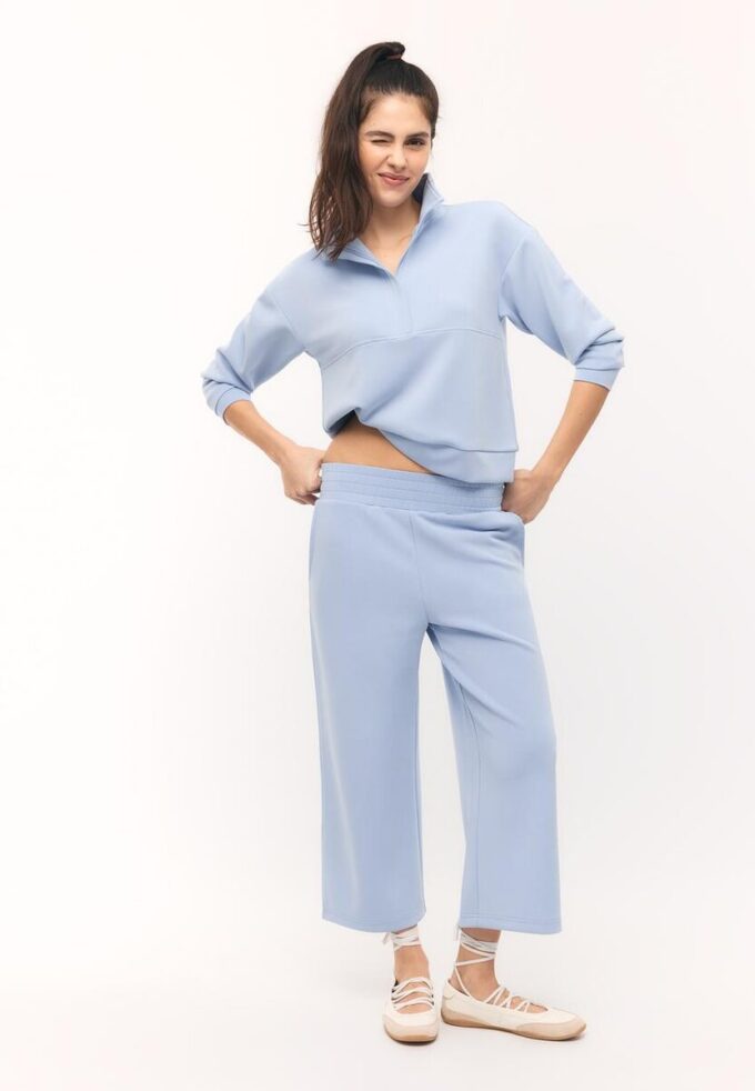 Felpa con zip Soft Touch