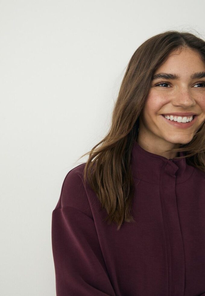 Felpa con zip Soft Touch