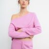 Felpa Soft Touch con spalle scoperte Felpa Soft Touch con spalle scoperte