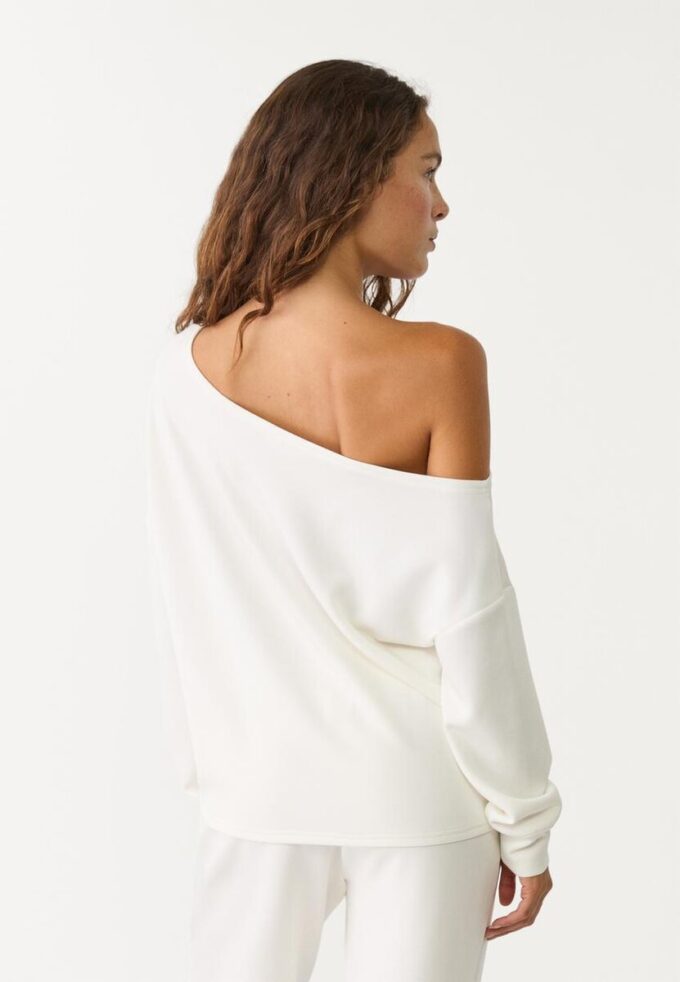 Felpa Soft Touch con spalle scoperte