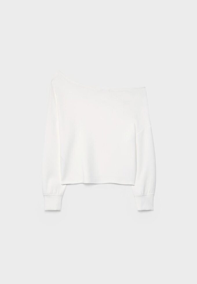 Felpa Soft Touch con spalle scoperte