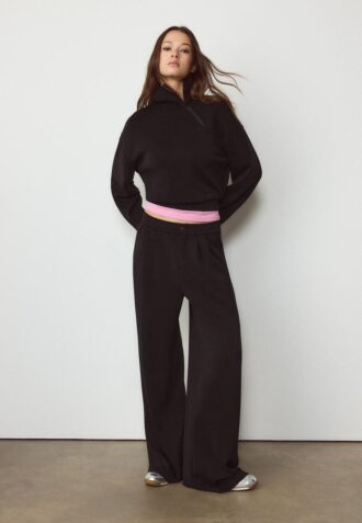 Felpa Soft Touch con zip laterale