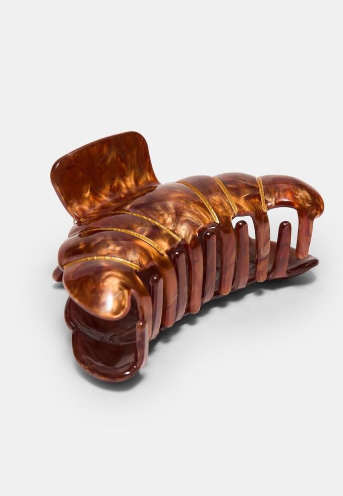 Fermaglio per capelli a forma di croissant