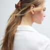 Fermaglio per capelli a forma di croissant