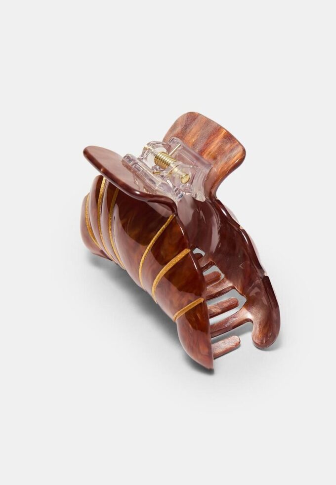 Fermaglio per capelli a forma di croissant