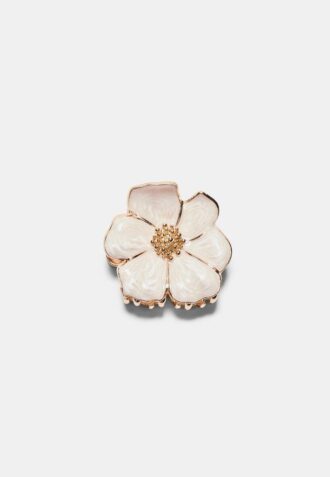 Fermaglio per capelli a forma di fiore in metallo