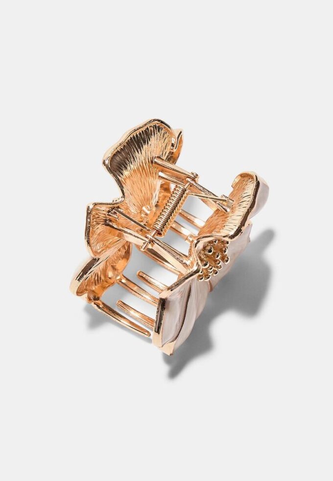 Fermaglio per capelli a forma di fiore in metallo