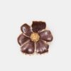 Fermaglio per capelli a forma di fiore metallizzato