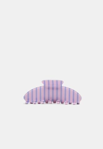 Fibbia in pelliccia a righe