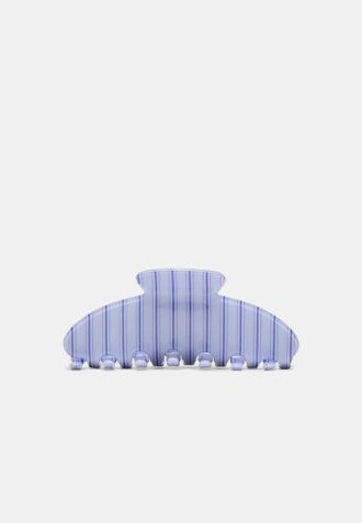 Fibbia in pelliccia a righe