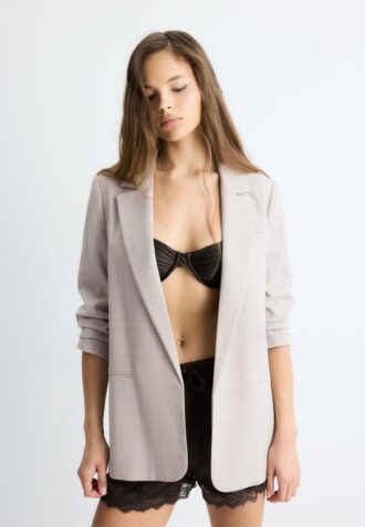 Giacca aperta a righe