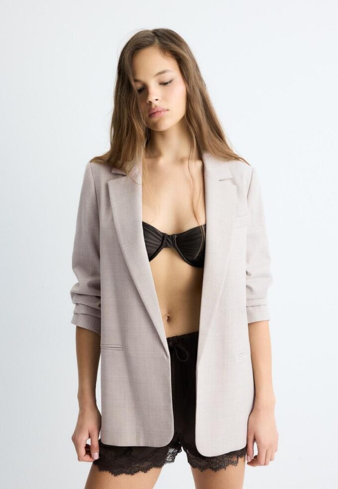 Giacca aperta a righe Giacca aperta a righe