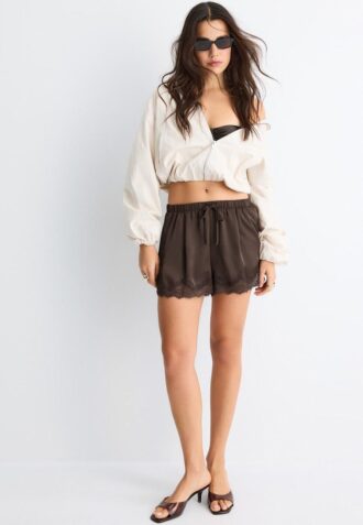 Giacca basic con cappuccio in nylon