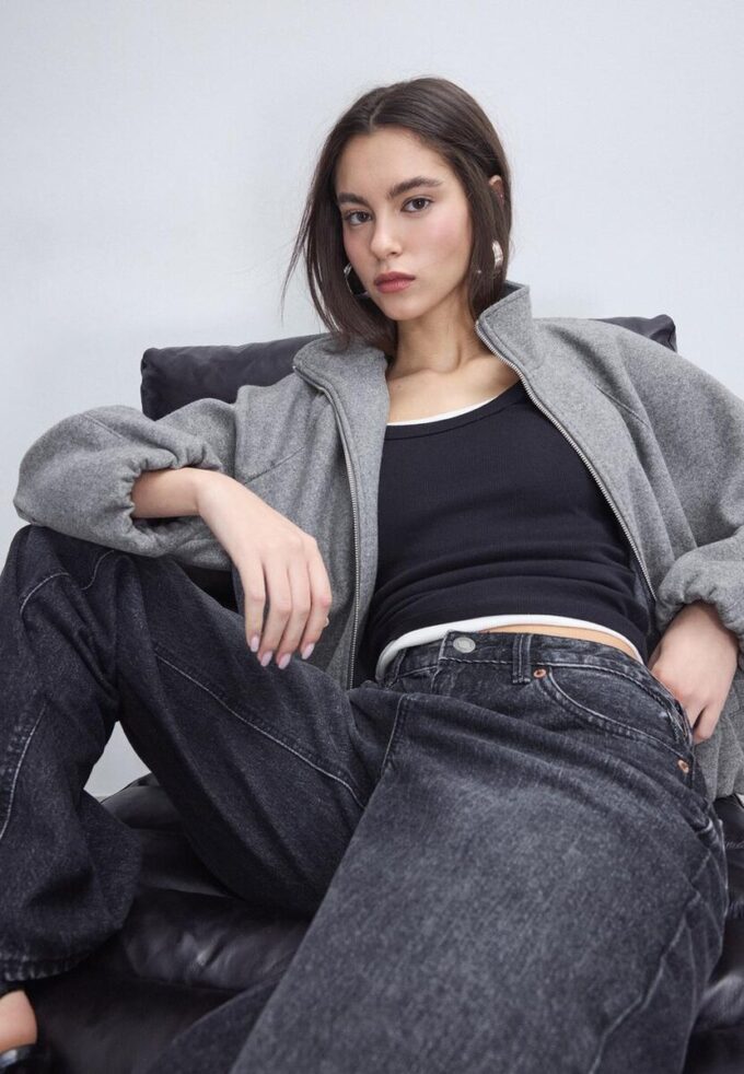 Giacca bomber a palloncino Soft Touch