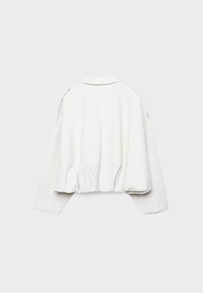 Giacca bomber in ecopelle scamosciata Giacca bomber in ecopelle scamosciata