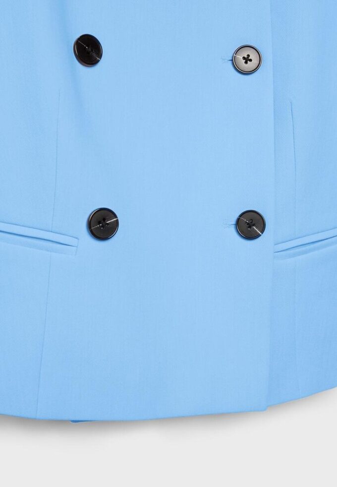 Giacca corta con collo rotondo