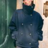 Giacca crossover Soft Touch con collo alto Giacca crossover Soft Touch con collo alto