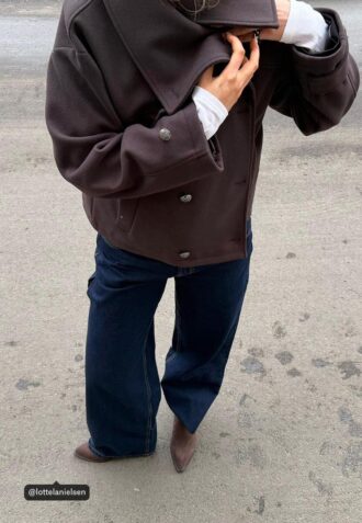 Giacca crossover Soft Touch con collo alto Giacca crossover Soft Touch con collo alto