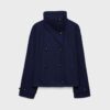 Giacca crossover Soft Touch con collo alto Giacca crossover Soft Touch con collo alto