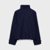 Giacca crossover Soft Touch con collo alto Giacca crossover Soft Touch con collo alto