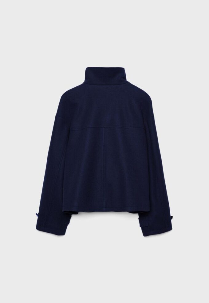 Giacca crossover Soft Touch con collo alto Giacca crossover Soft Touch con collo alto