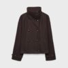 Giacca crossover Soft Touch con collo alto Giacca crossover Soft Touch con collo alto