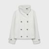 Giacca crossover Soft Touch con collo alto Giacca crossover Soft Touch con collo alto