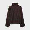 Giacca crossover Soft Touch con collo alto Giacca crossover Soft Touch con collo alto