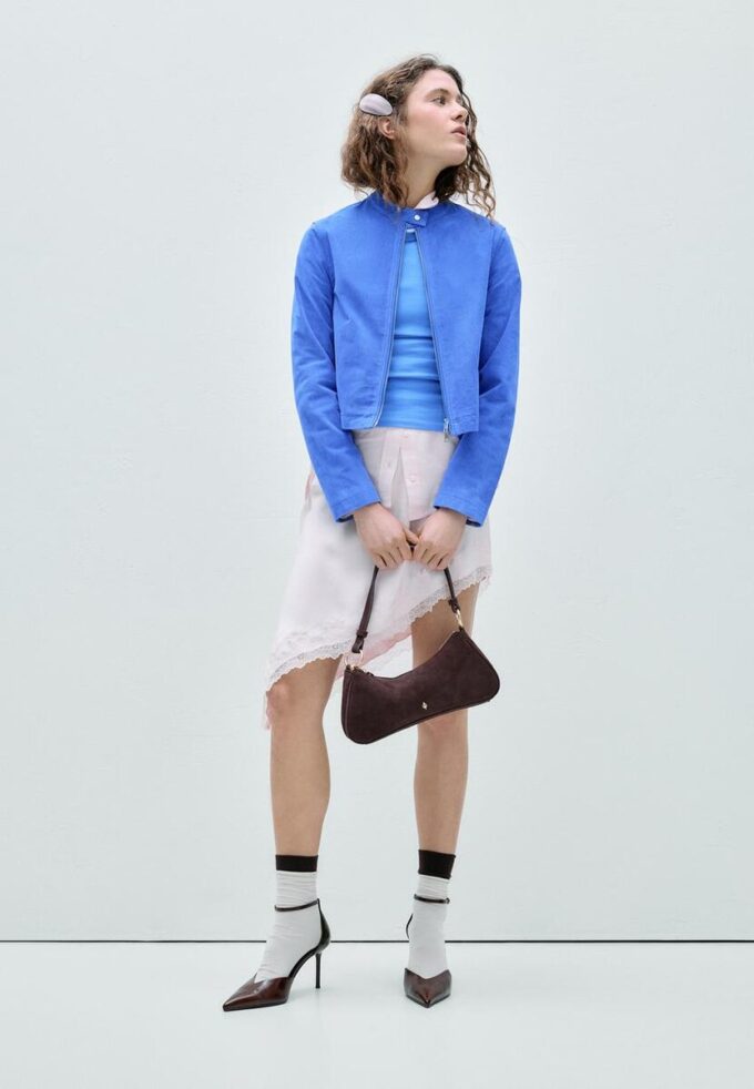 Giacca da motociclista in pelle al 100%