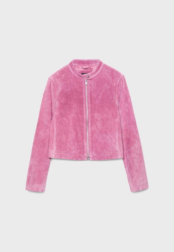 Giacca da motociclista in pelle al 100%