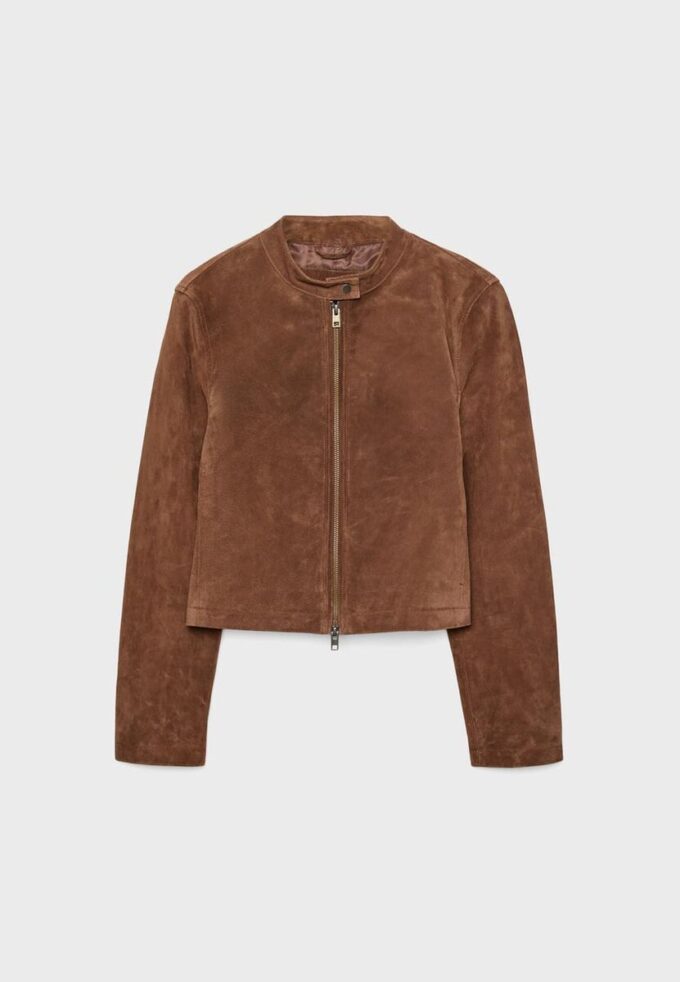 Giacca da motociclista in pelle al 100%