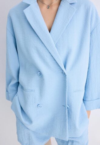 Giacca doppiopetto fluida