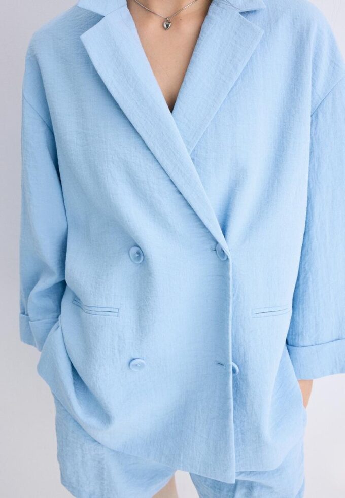 Giacca doppiopetto fluida